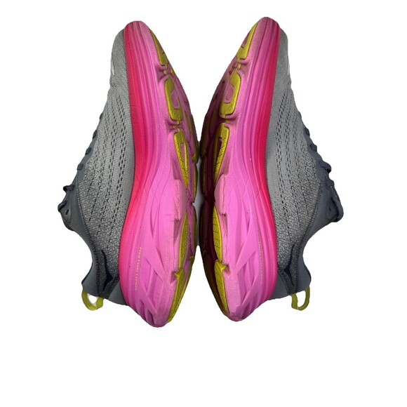 Hoka One One Bondi 8 Women's Running Shoes  Gray/Pink, Athletic size 8B - Picture 9 of 13